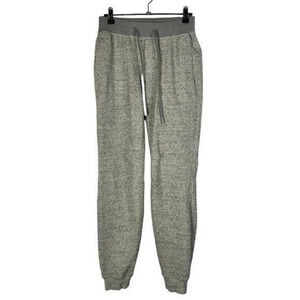 Lululemon At Ease Jogger Heathered Melody Light Grey Black XS